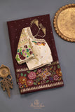 Soft Tusser Silk saree in most trending brown color