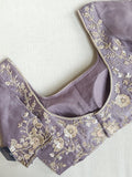 Soft organza saree with all over sequins embroidery