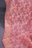 Banarasi Kora Jamdaani in soft blush pink