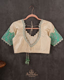 Banarasi Silk Saree in a lovely pastel aqua green shade