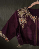 Rich Wine Designer Blouse