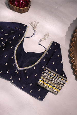 Kanjeevaram saree in a stunning shade of yellow and black