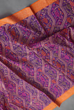 A stunning Banarasi Kora Jamdaani saree in purple