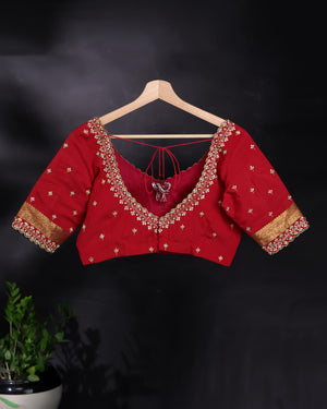 Kalamkari print on mysore crepe silk saree