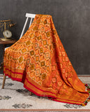 Twill Patola saree in a lovely shade of mustard