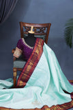A Vintage kanjeevaram in a lovely shade of blue