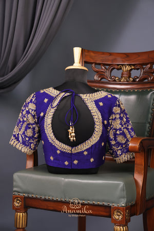 A fusion of jamdaani Grace and kanchi grandeur