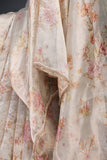 A dreamy floral organza in fresh pastel shade