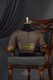 Deep brown kanjeevaram vintage styled