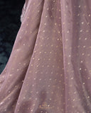 Brocade tissue georgette sarees with intricately embroidered border