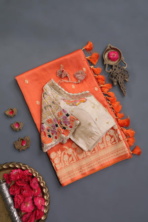 Radiant Sunset Silk Elegance