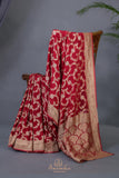 Banarasi Silk Saree in ravishing red