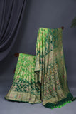 Bandini Georgette saree in hues of green