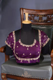 Kalamkari and Bandini fusion on modal silk