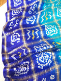 Bandini Gharchola saree in hues of blue