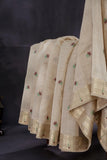 Elegant Cotton Paithani Saree in lovely beige