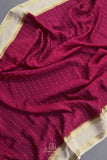 Stunning mysore crepe silk saree in magenta