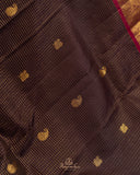 Vintage Kanjeevaram in a lovely brown and red combo