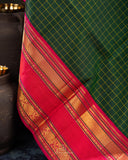 Green a Kanjeevaram Saree - Vintage Style Elegance