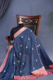 Soft Silk Pattu - Color play at its finest - Blue/Pink