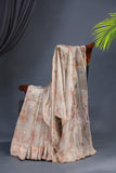 A dreamy floral organza in fresh pastel shade