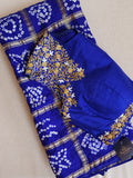 Royal Blue Bandini Gharchola Saree