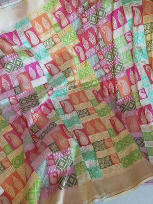 Stunning Banarasi rangkart saree - a designer piece