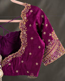 Vintage Kanjeevaram Saree with Heavily Embellished Blouse