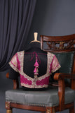Pink Banarasi Georgette saree with a stunning work blouse