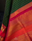 Green a Kanjeevaram Saree - Vintage Style Elegance