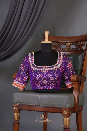 Gadwal saree with patola border and blouse