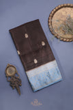Soft Silk Pattu - Color play at its finest - Brown/Blue