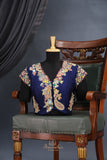 A designer blouse that’s Pure Art -  Navy Blue