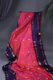 Kanjeevaram silk saree in a lovely rani pink shade