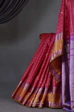 Gadwal saree with patola border and blouse