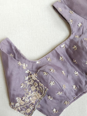 Soft organza saree with all over sequins embroidery