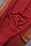 Ravishing mysore crepe silk saree in red