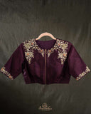 Rich Wine Designer Blouse