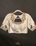 Pure Patola silk saree in a lovely shade of green and pink