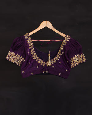 Gadwal saree in a lovely shade of peach and violet