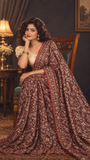 An exquisite Banarasi Cotton Jamdaani saree