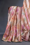 A dreamy floral organza in beautiful shades of lavender