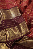 Vintage Kanjeevaram Excellence in Rust Orange and Brown combo