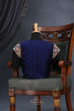 A designer blouse that’s Pure Art -  Navy Blue