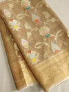 Gold Banarasi Tissue saree