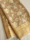 Gold Banarasi Tissue saree