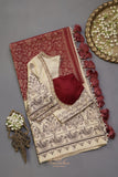 Tmeless kanjeevaram in a maroon shade