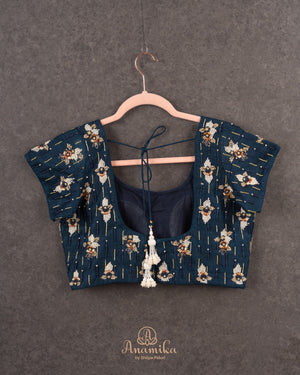 Modal Satin saree with kalamkari print