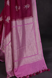 Beautiful Banarasi Silk Saree in shades of magenta and pink