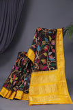 Stunning jamdaani with kanchi border in black !